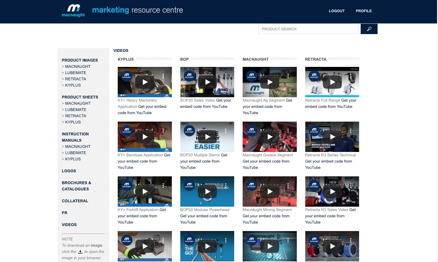 MRC VIDEOS PAGE
